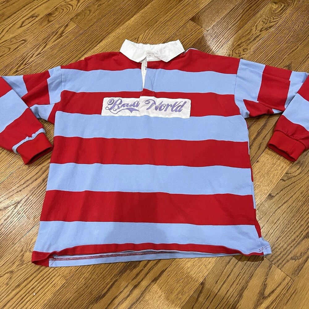 Badu World Long Sleeve Rugby Shirt Erykah Badu Size XL